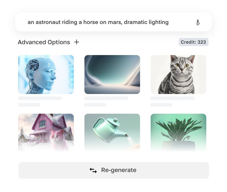 AI Image Generation UI
