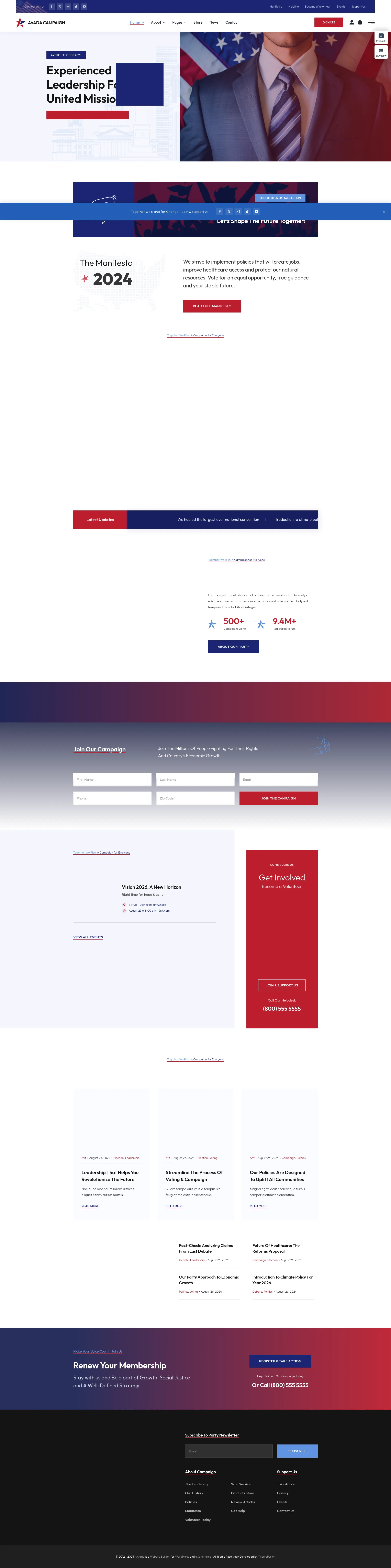 Political Campaign & Candidate Preview