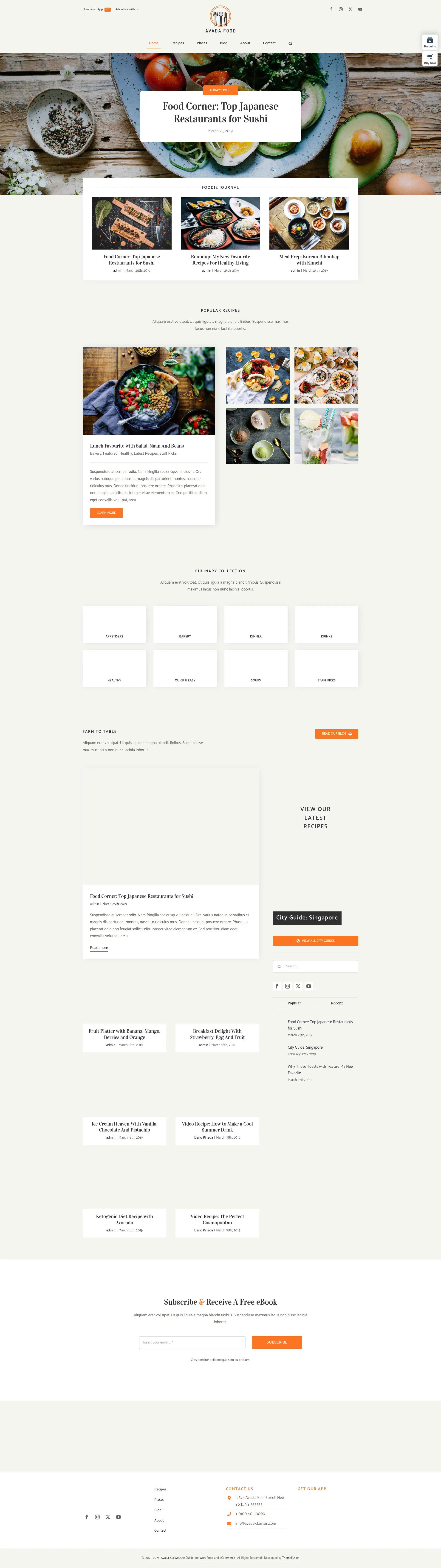 Food & Culinary Preview