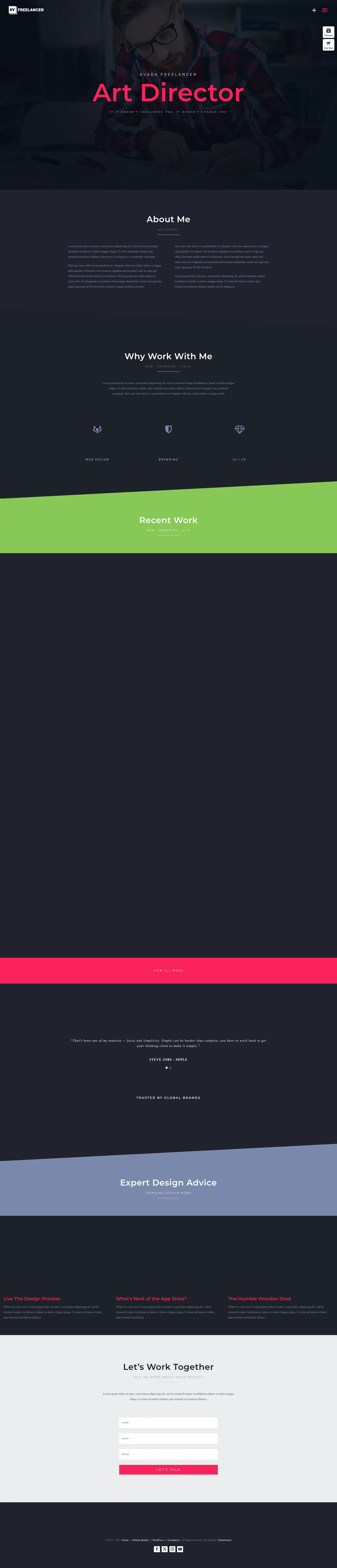 Freelancer Professional Portfolio Preview