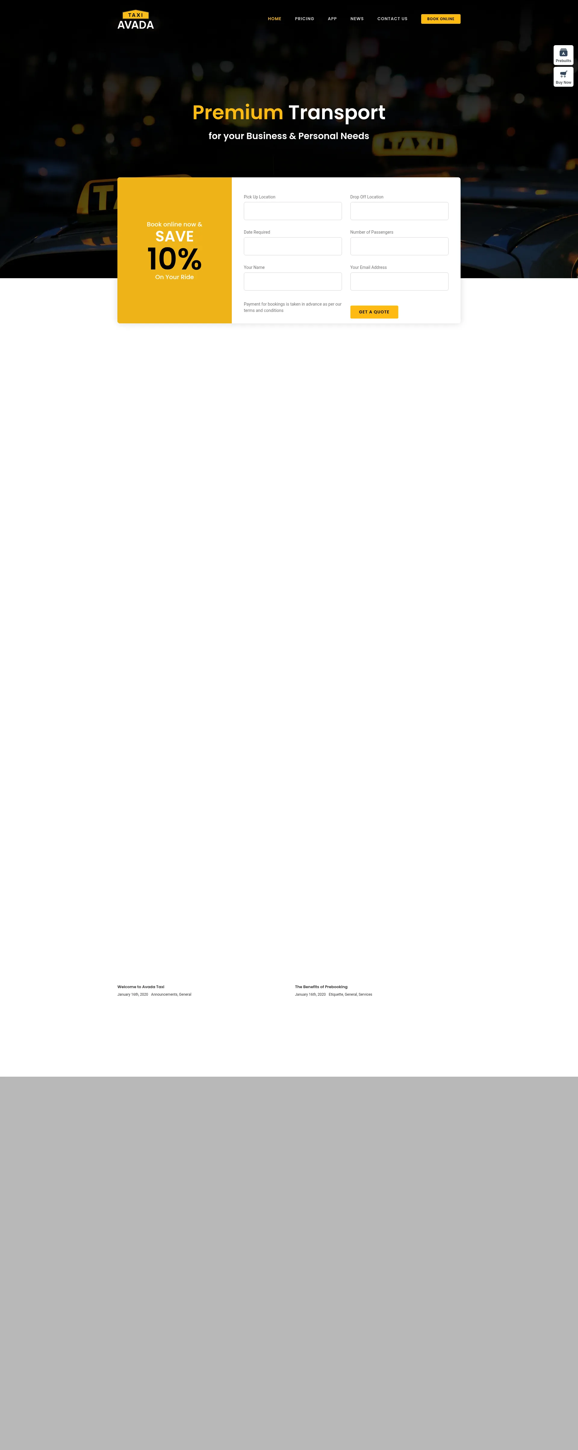 ProfessionalVibe Taxi Preview