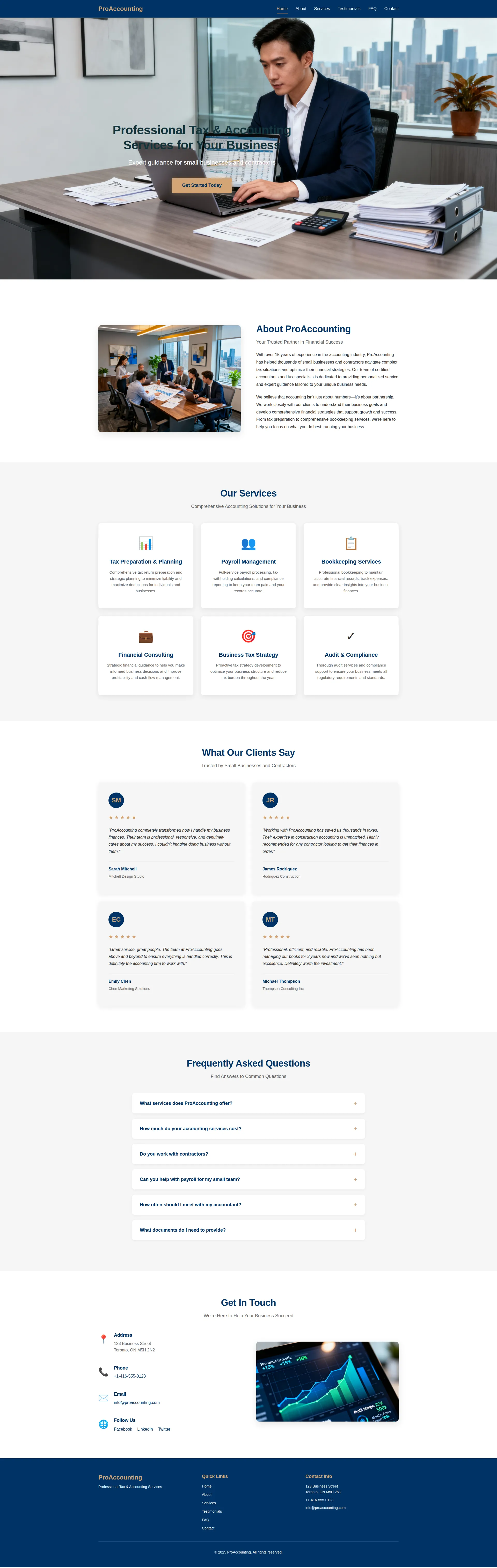 Professional Accounting & Tax Services Preview