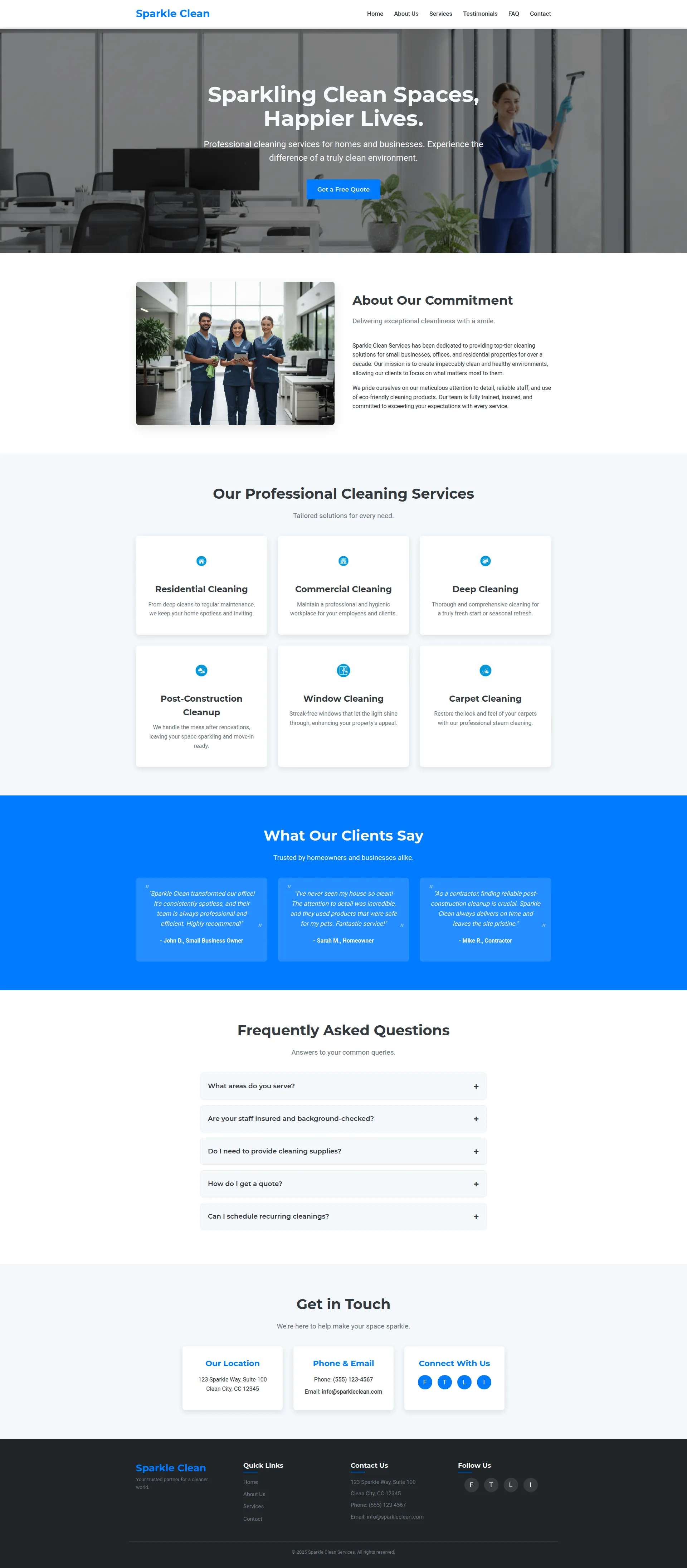 Sparkle & Shine Cleaning Preview