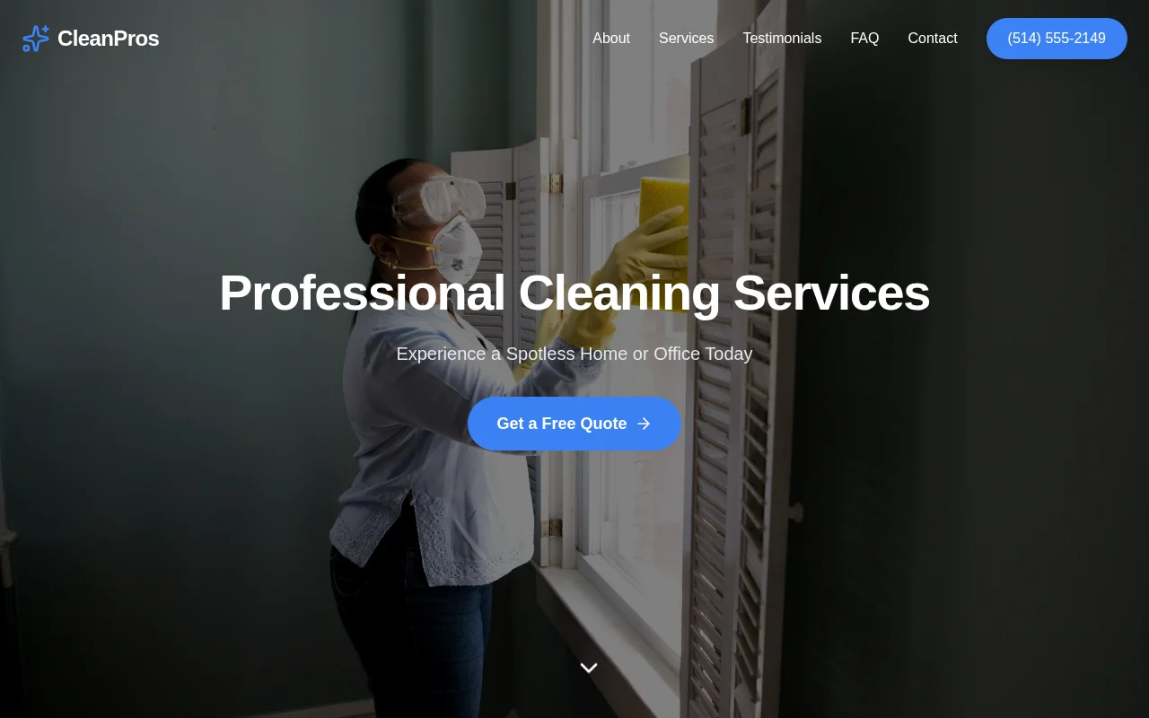 CleanPros - Professional Cleaning Services Preview