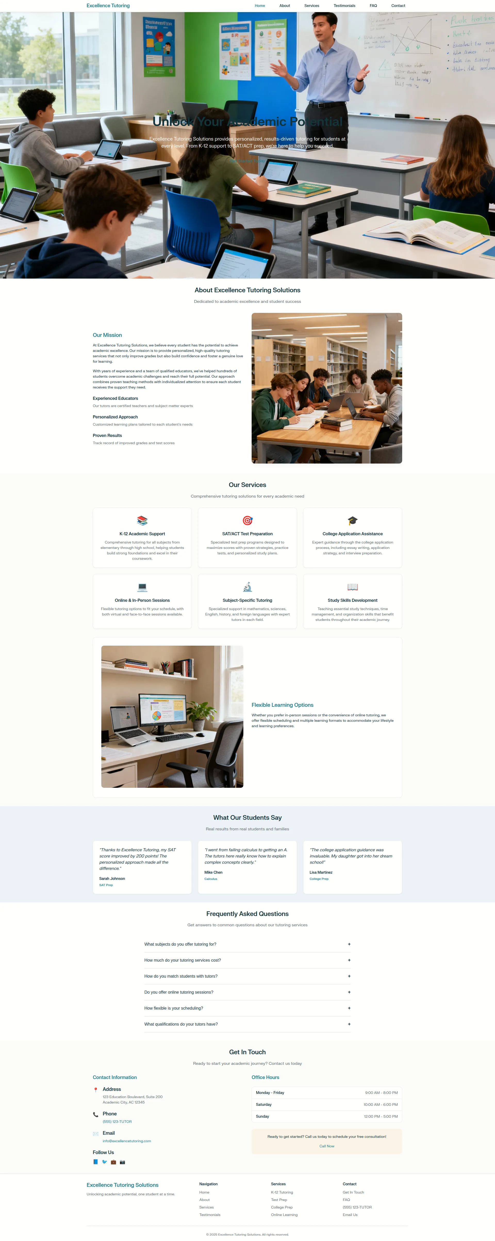 Private Tutoring Services Preview