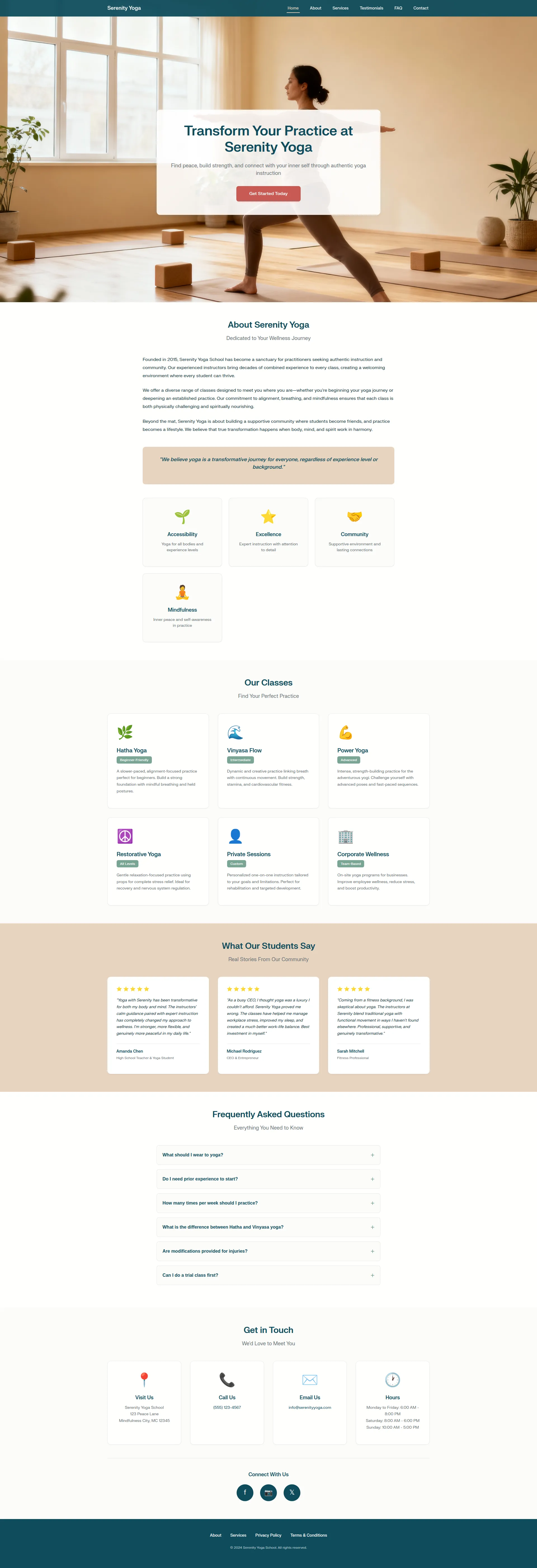 Yoga Studio & Wellness Preview