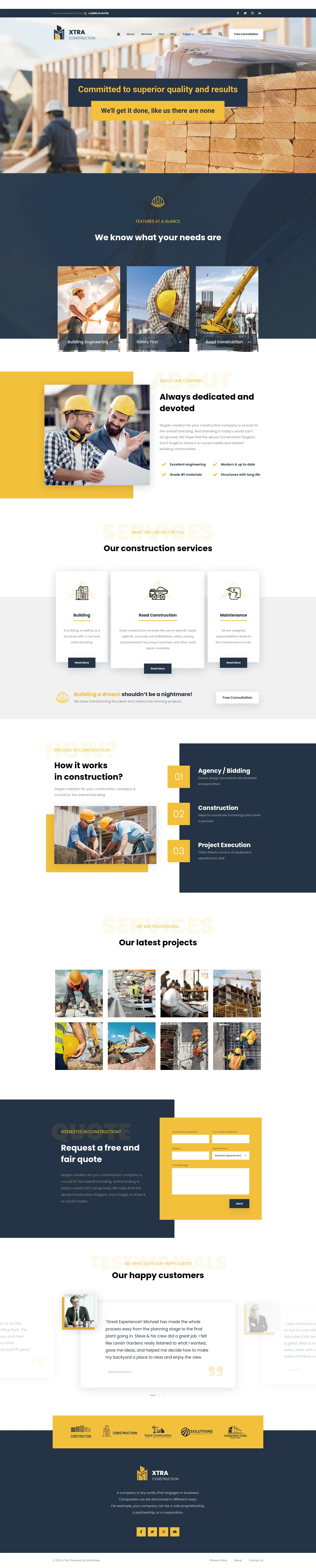 Modern Construction Firm Preview