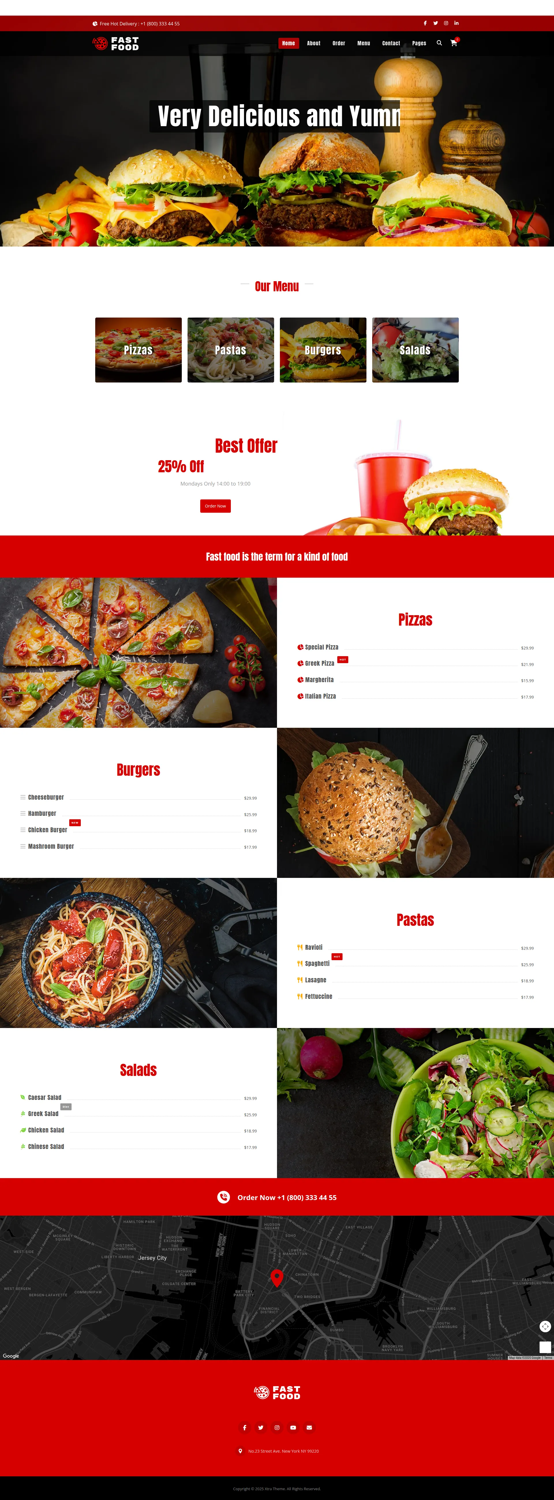 Fast Food Restaurant & Delivery Preview