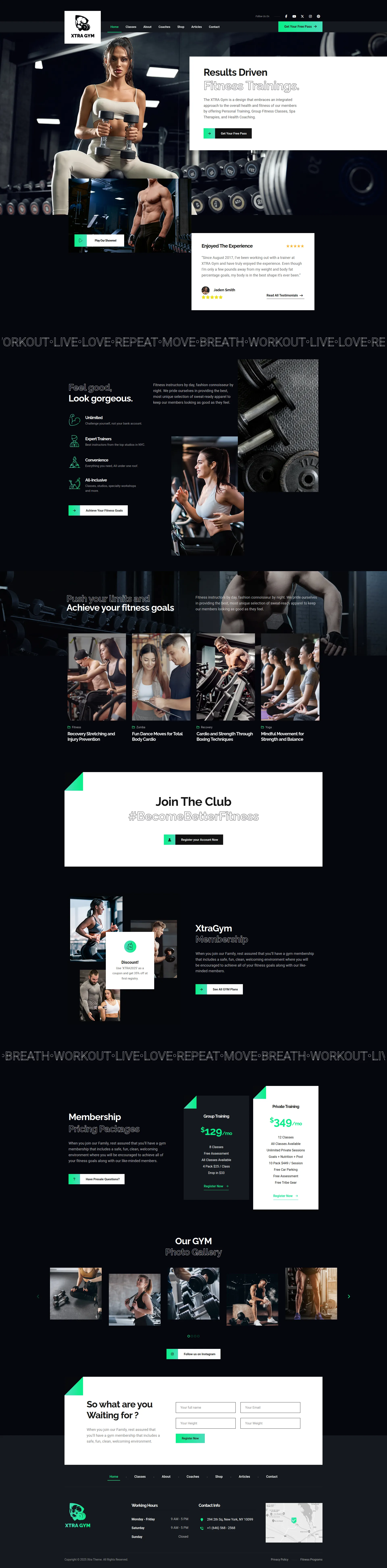 Modern Fitness Studio Pro Preview