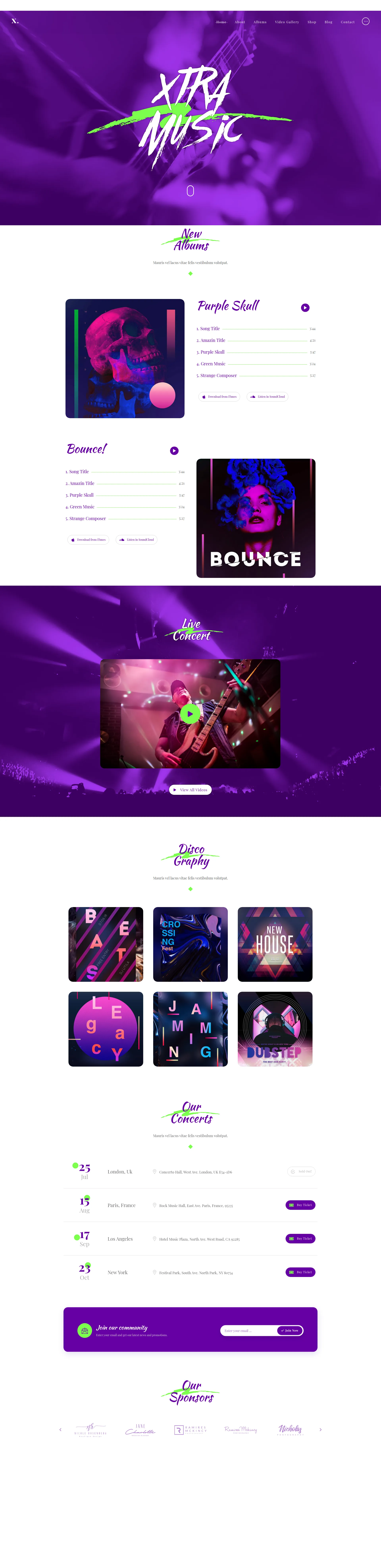 Music Artist & Studio Preview