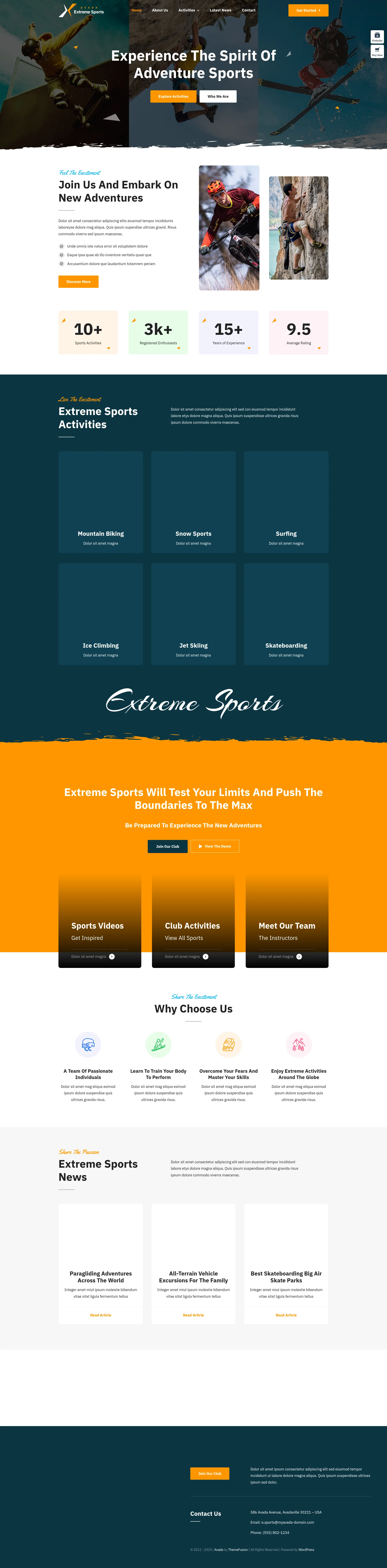 Extreme Sports & Adventure Preview