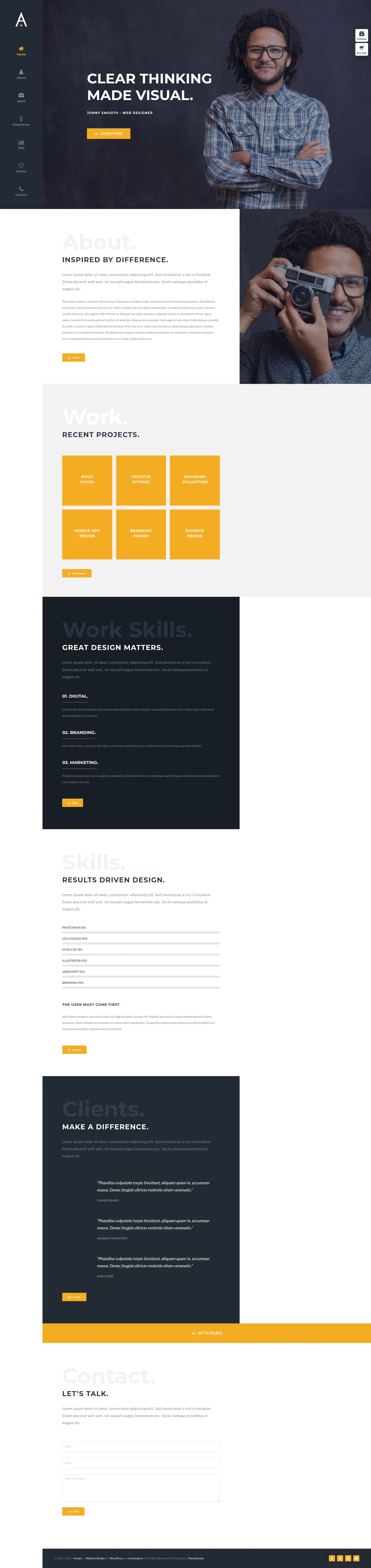 Avada Resume Preview