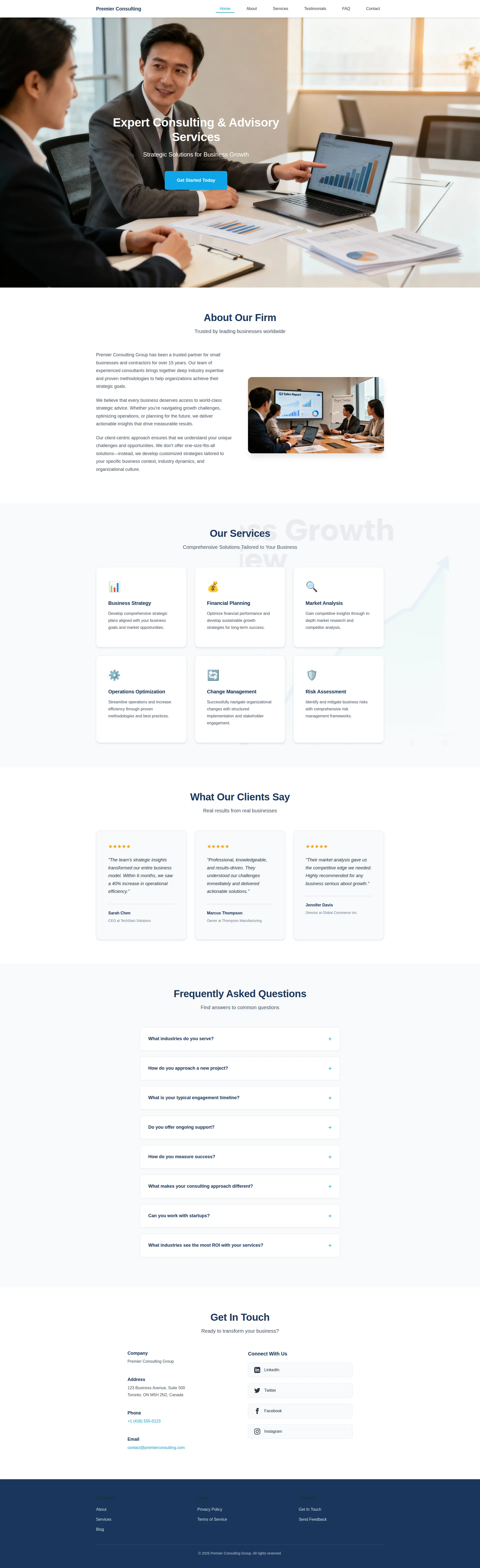 Business Consulting & Strategy Preview