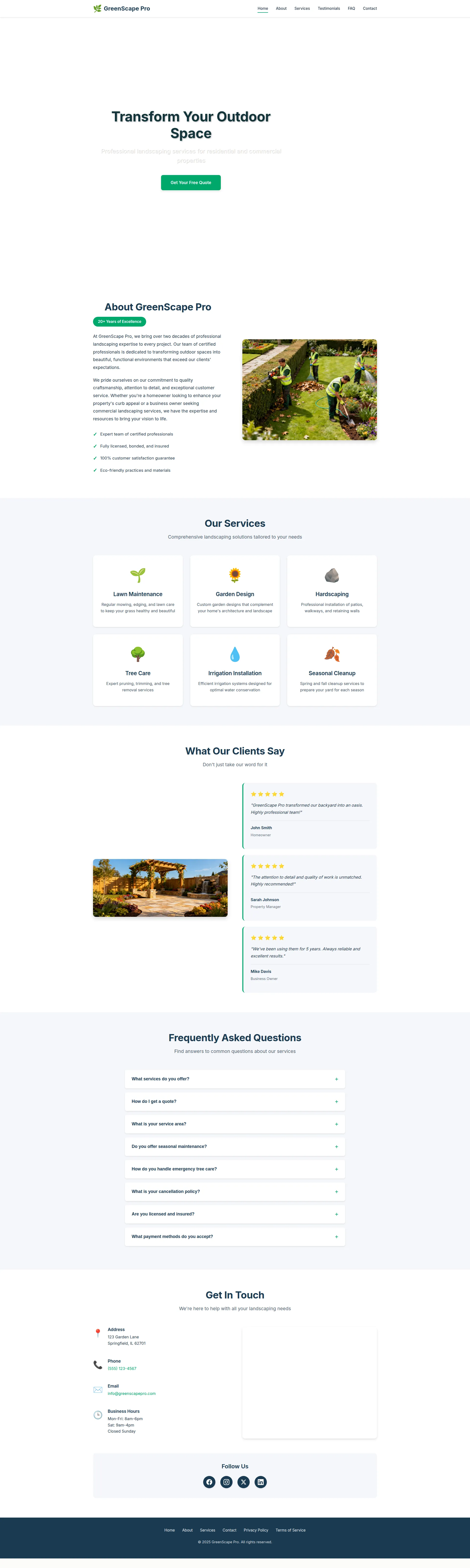 Lawn Care & Landscaping Preview