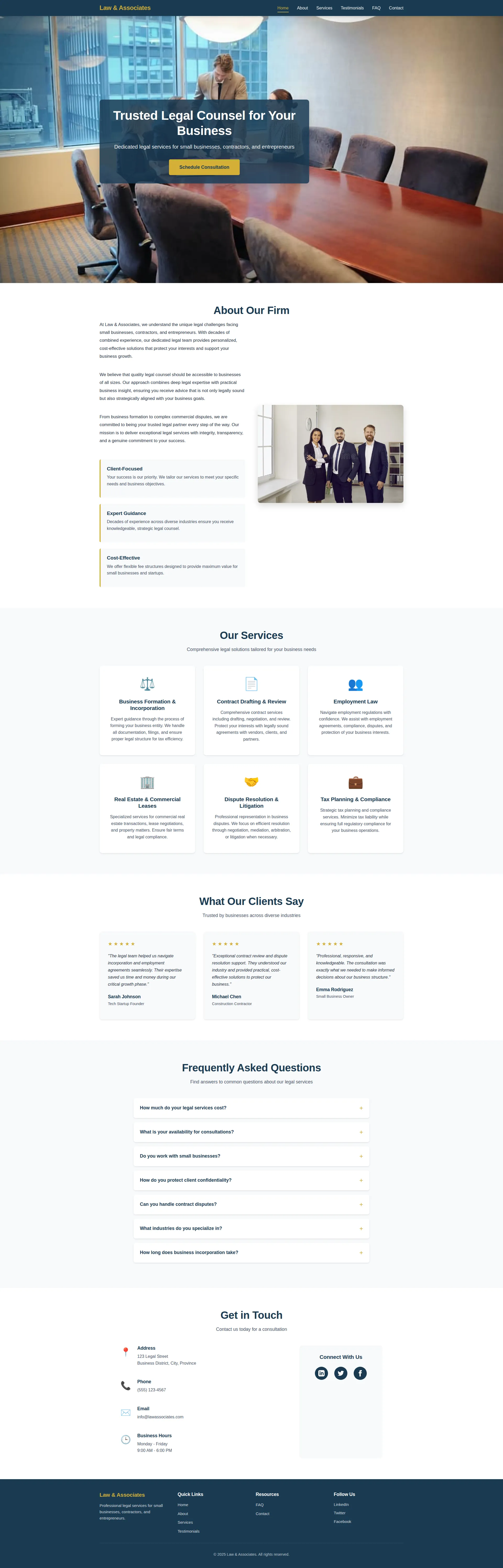 Law Firm & Legal Services Preview