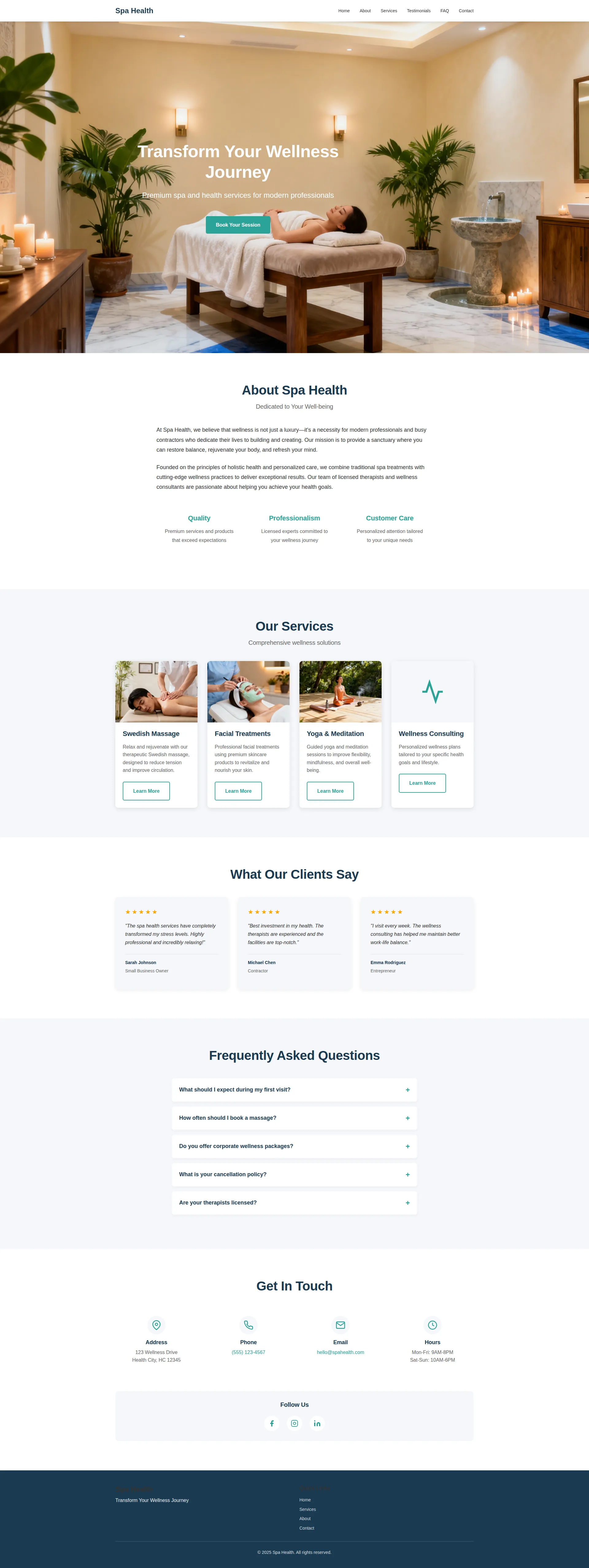 Relaxation Spa & Wellness Preview