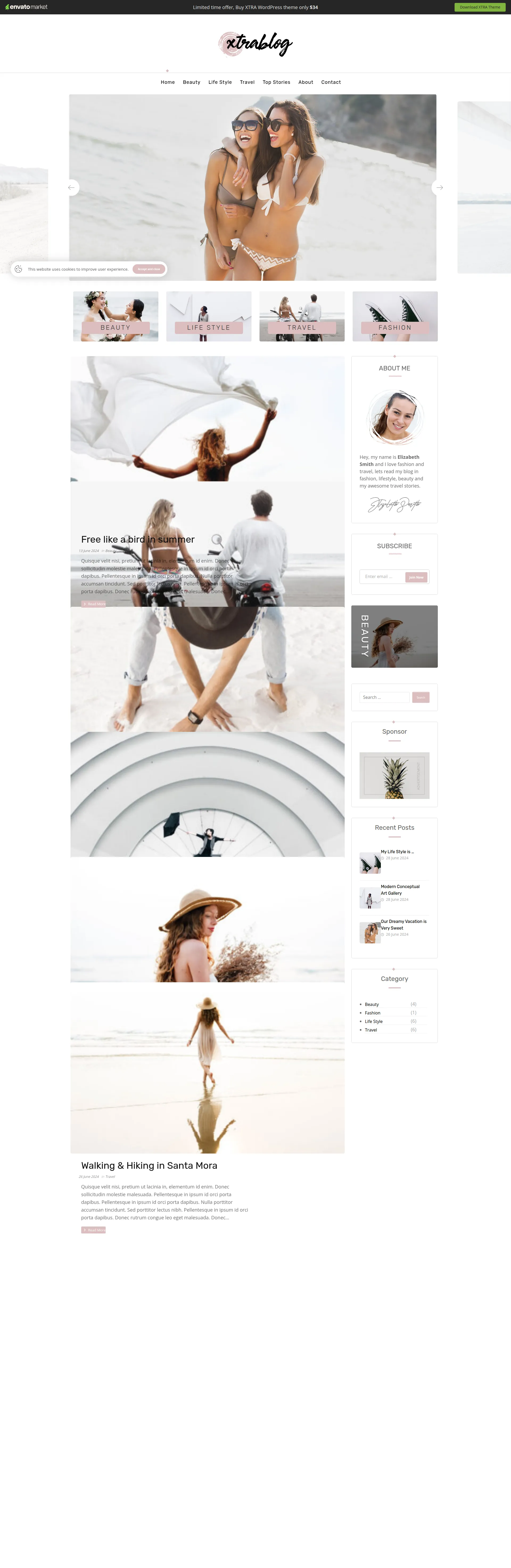 Xtra Personal Blog Preview