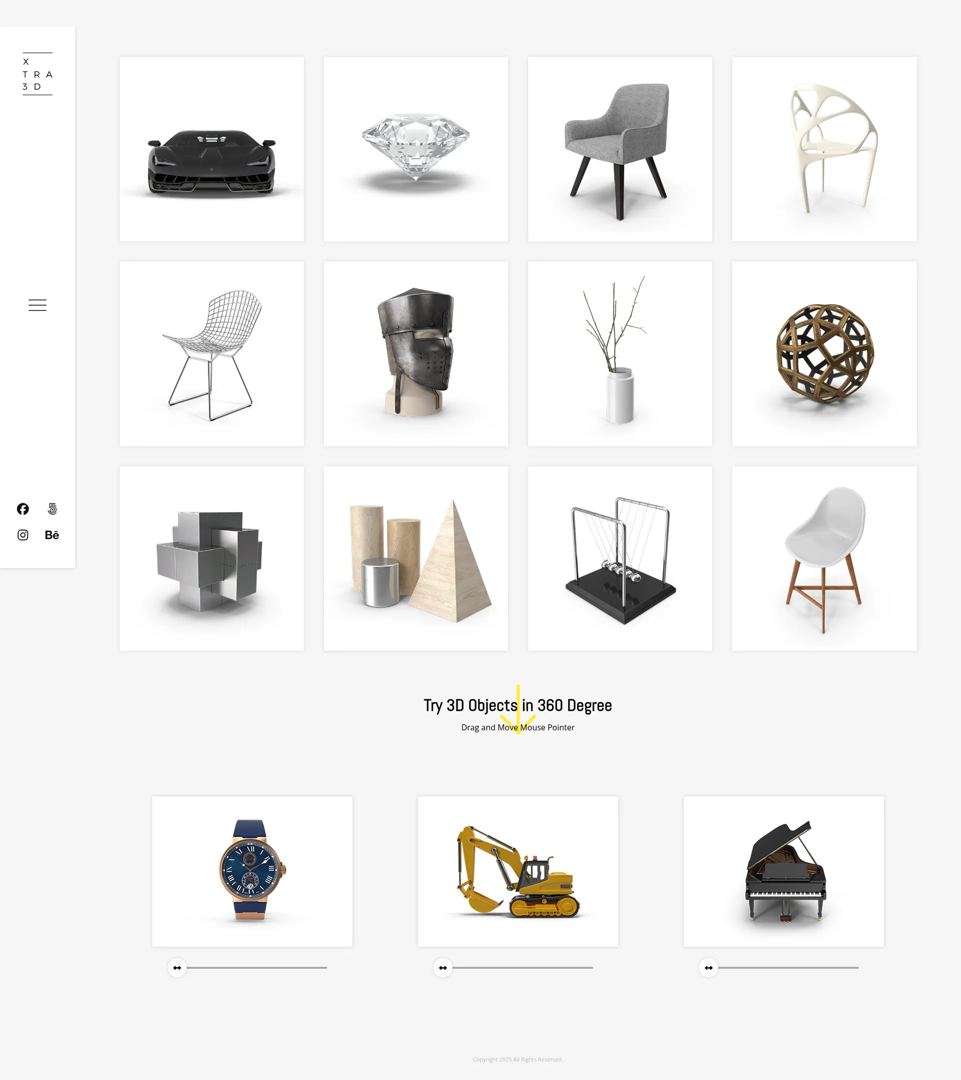 3D Portfolio Showcase Preview