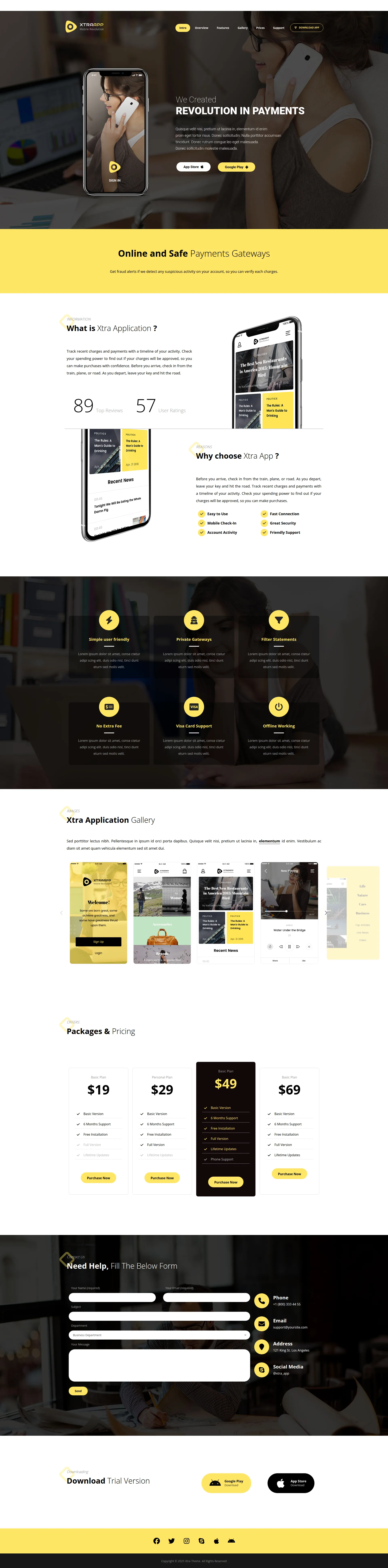 App Landing Page Preview