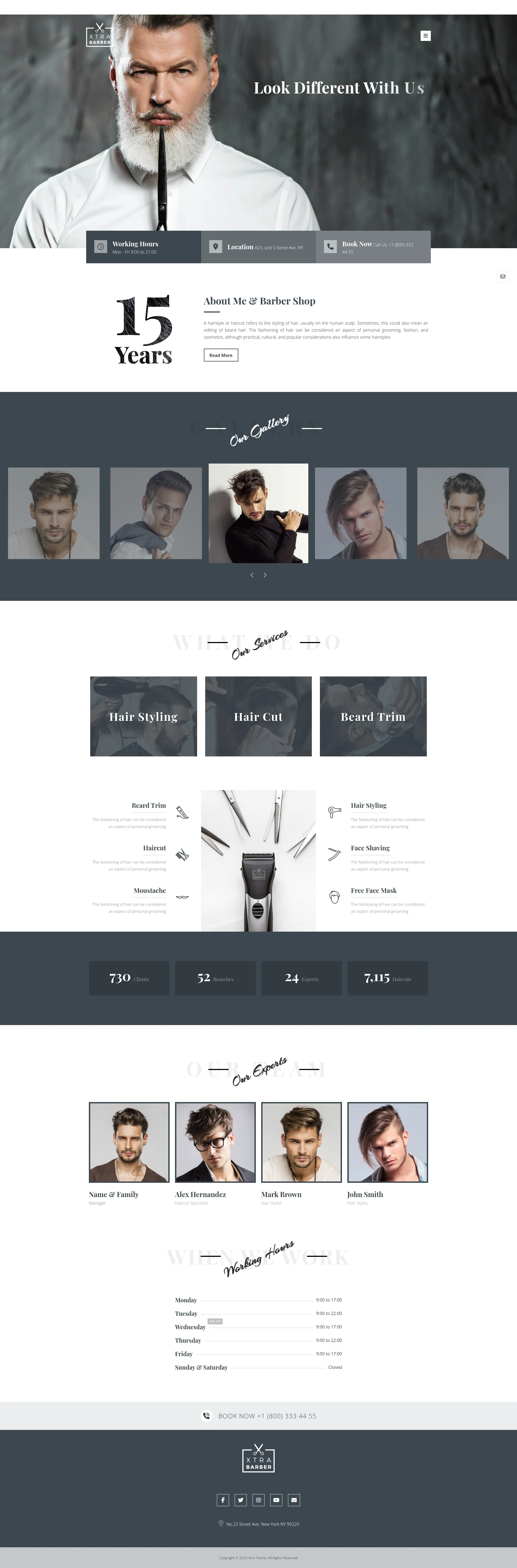 Modern Barber Shop Pro Preview
