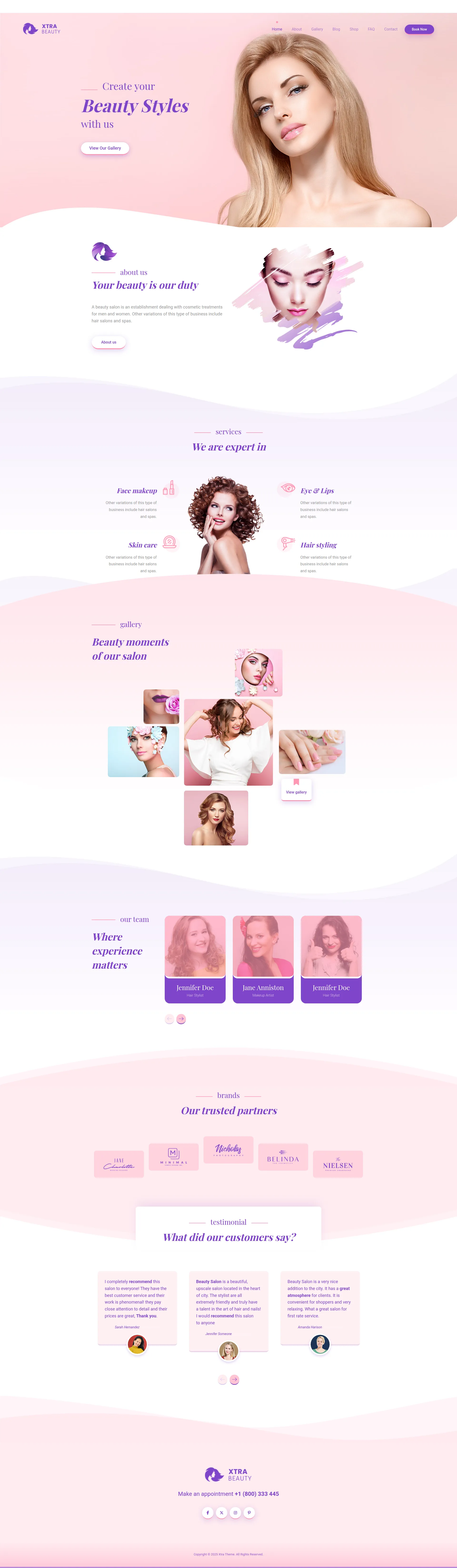 Luxury Beauty Salon Services Preview