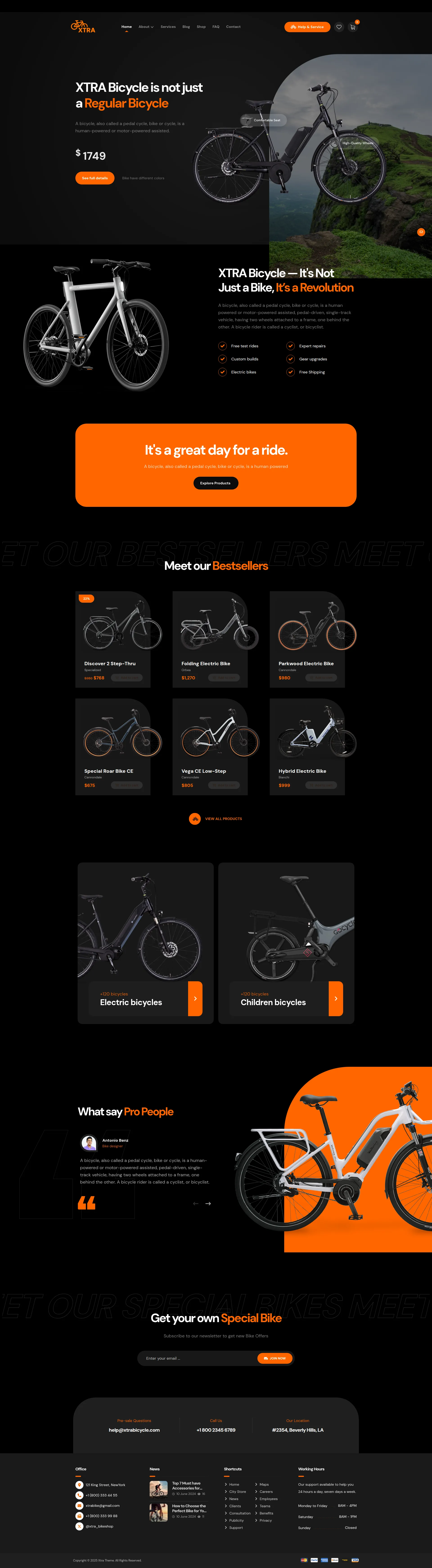 Bicycle Shop & Accessories Preview