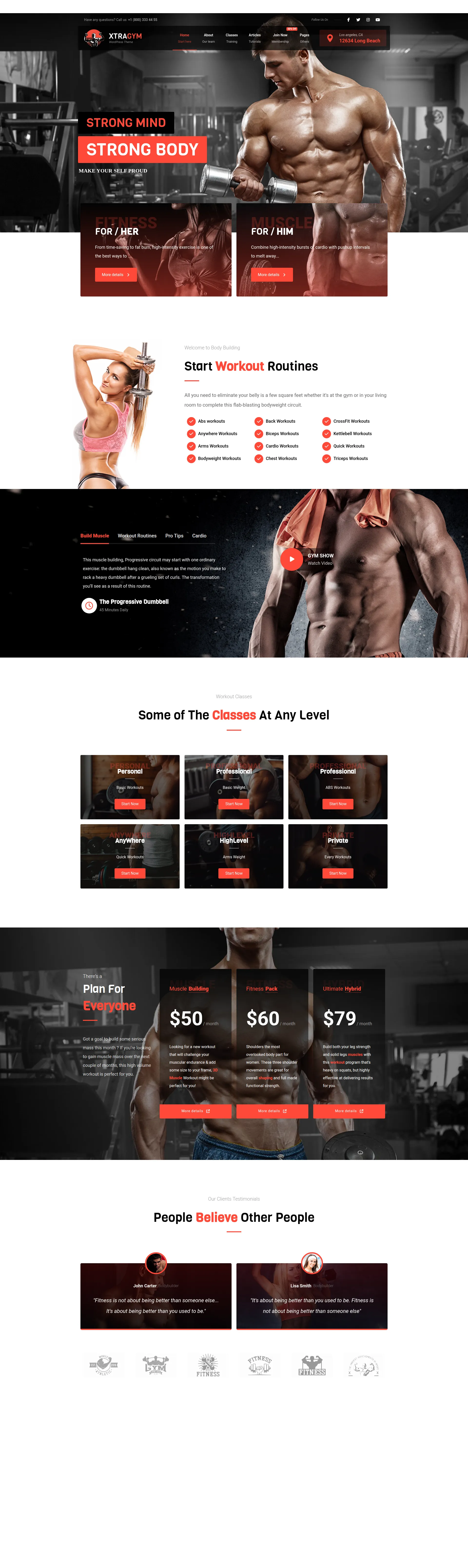 Gym & Fitness Center Pro Preview