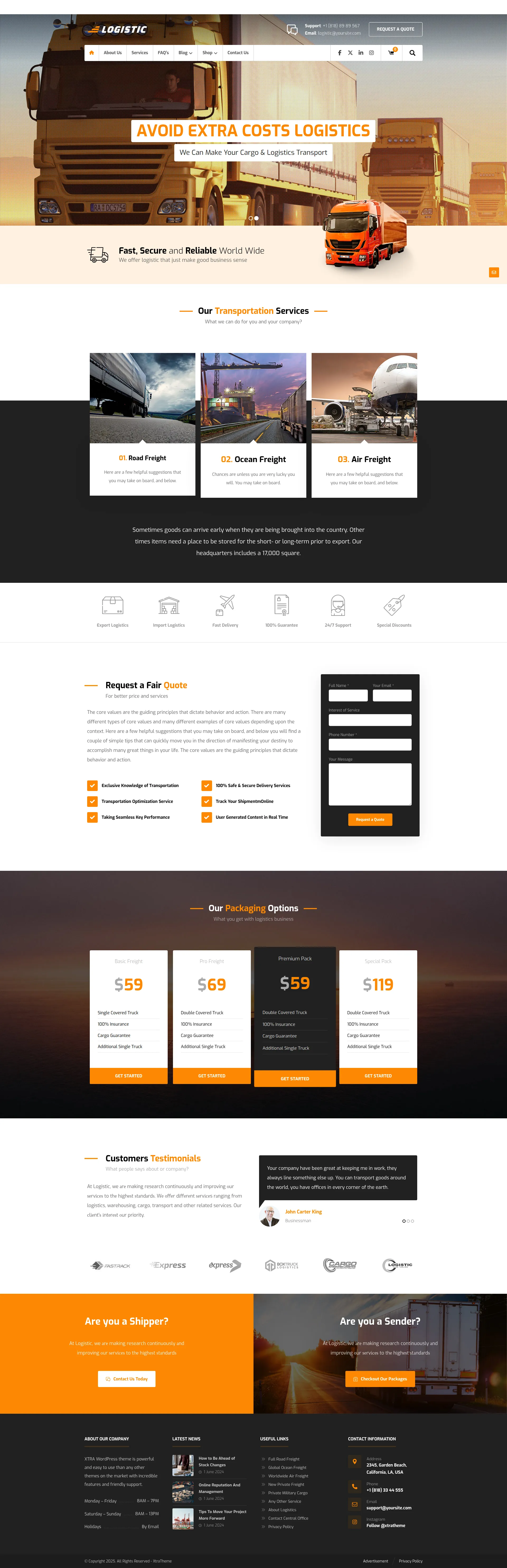Logistics & Shipping Services Preview