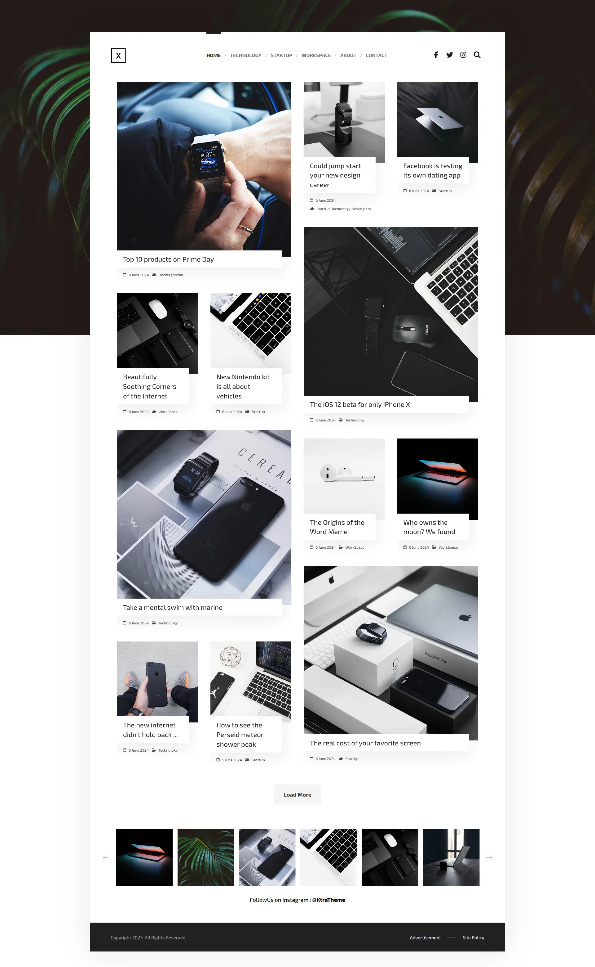 Modern Metro-Style Blog Preview