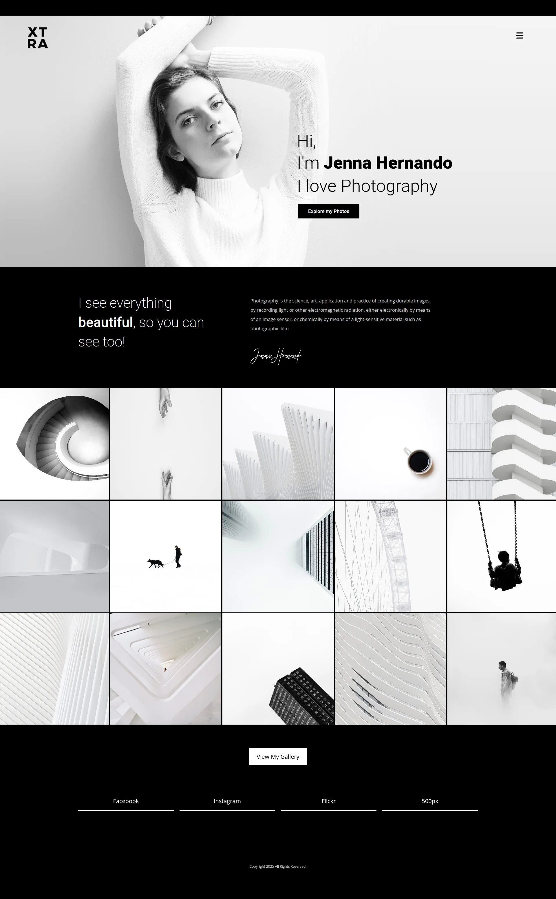 Modern Photography Portfolio Preview