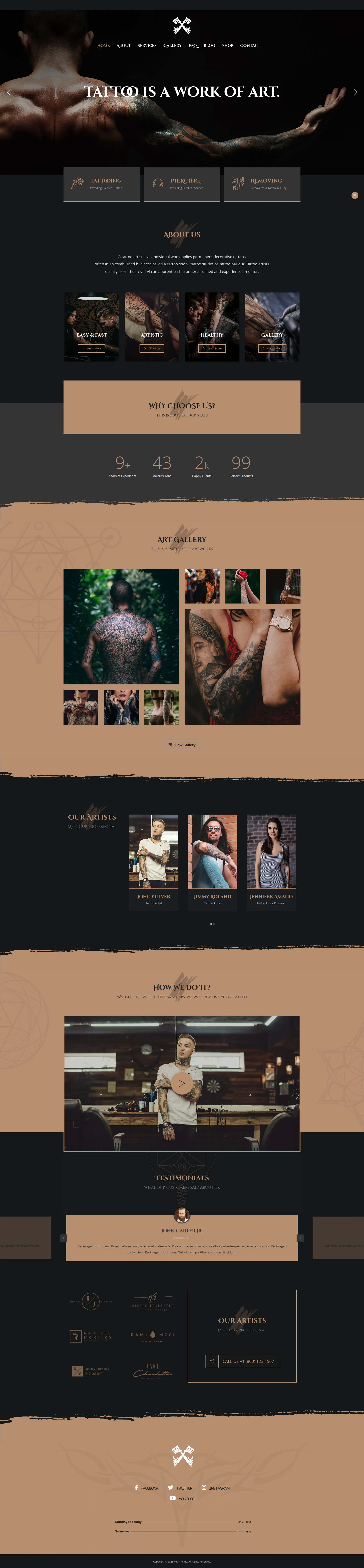 Tattoo Studio & Artist Preview